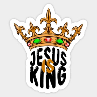 Jesus is King Sticker